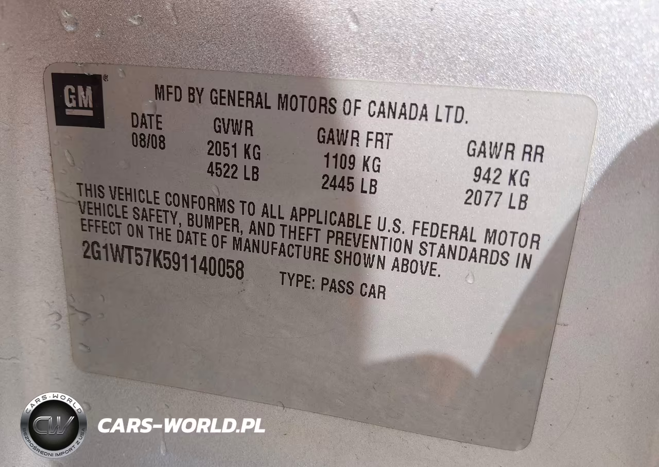 2009 Chevrolet Impala Lt VIN:2G1WT57K591140058 - 9