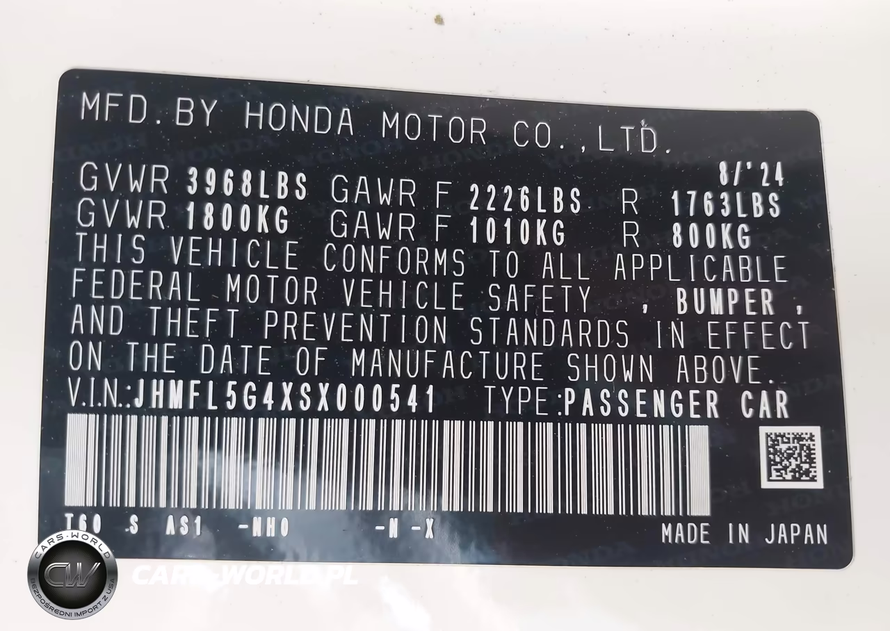 2025 Honda Civic Type R VIN:JHMFL5G4XSX000541 - 9