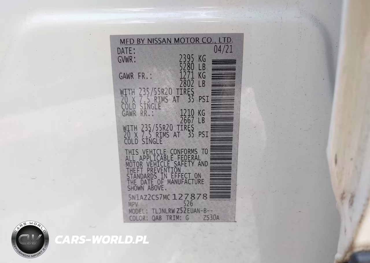 2021 Nissan Murano Sl Intelligent Awd VIN:5N1AZ2CS7MC127878 - 9