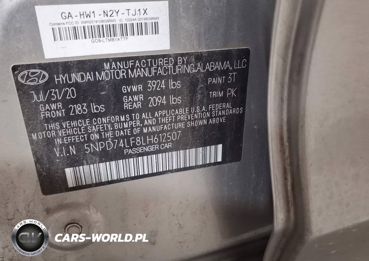 2020 Hyundai Elantra Se VIN:5NPD74LF8LH612507 - 9