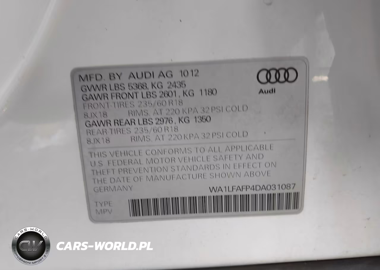2013 Audi Q5 2.0T Premium VIN:WA1LFAFP4DA031087 - 9