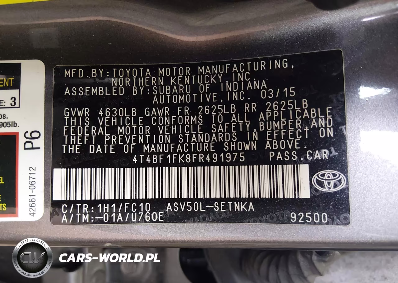 2015 Toyota Camry Le VIN:4T4BF1FK8FR491975 - 9