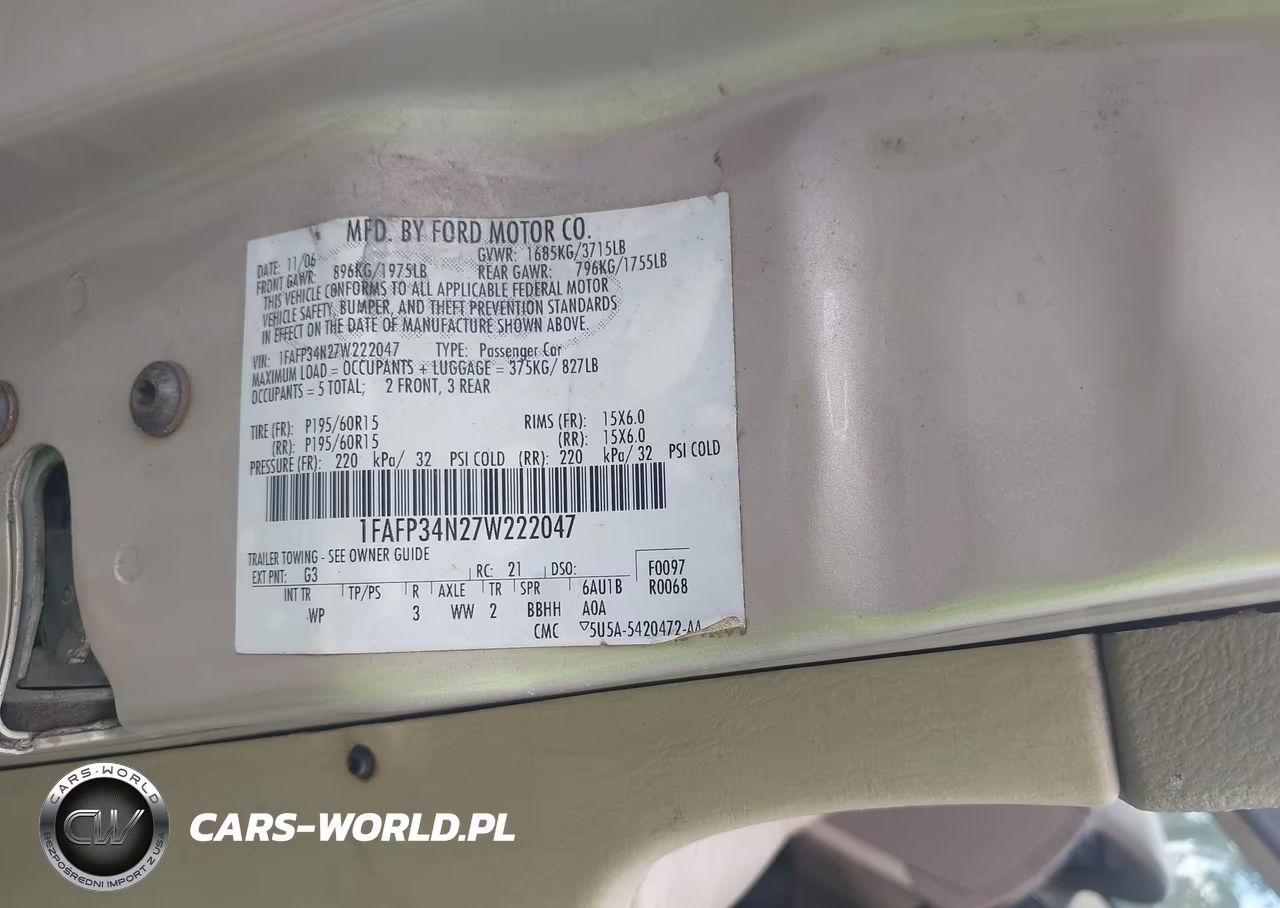 2007 Ford Focus S-Se-Ses VIN:1FAFP34N27W222047 - 9