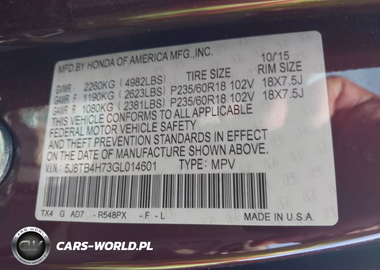2016 Acura Rdx Advance Package VIN:5J8TB4H73GL014601 - 9