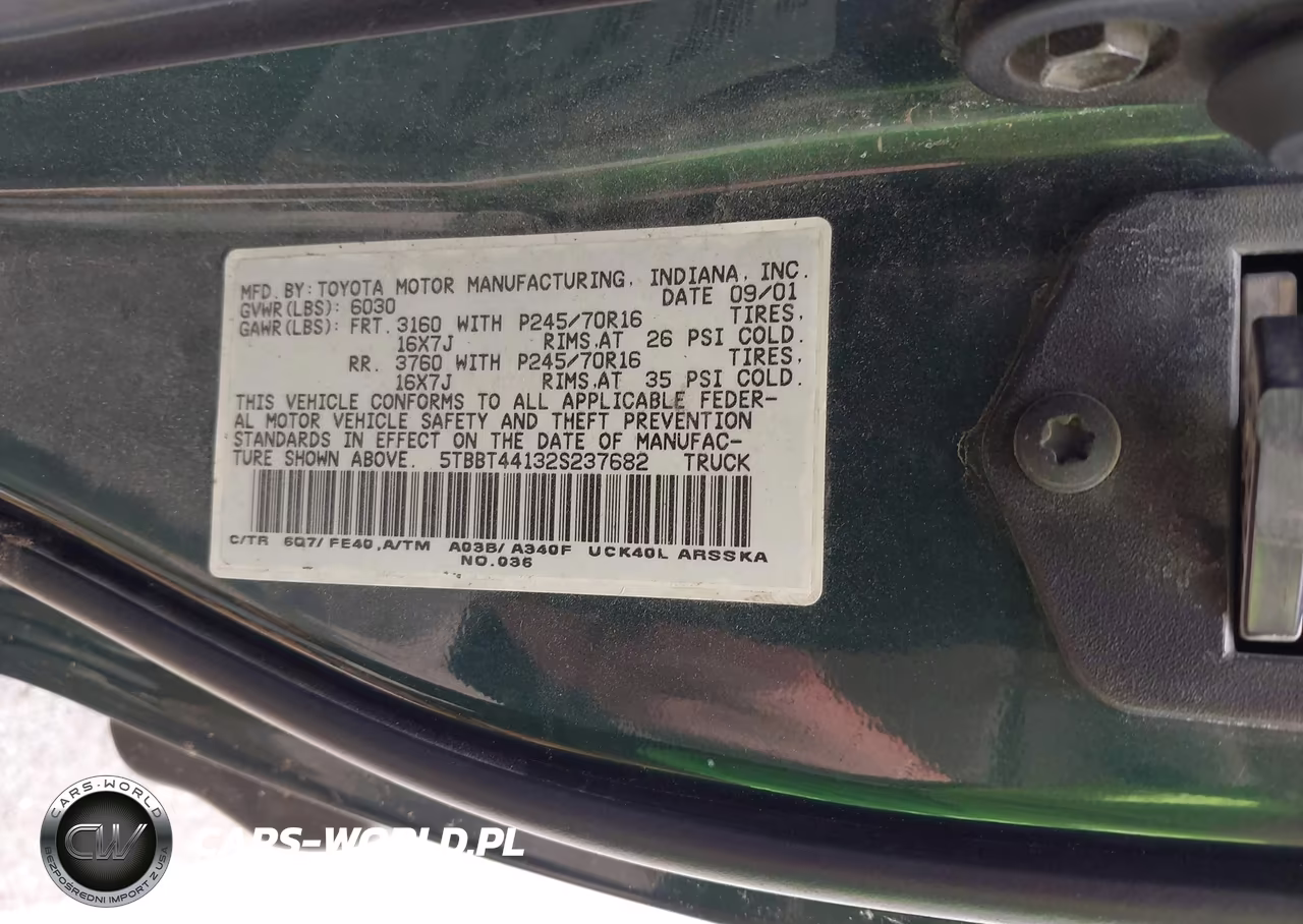 2002 Toyota Tundra Sr5 V8 VIN:5TBBT44132S237682 - 9