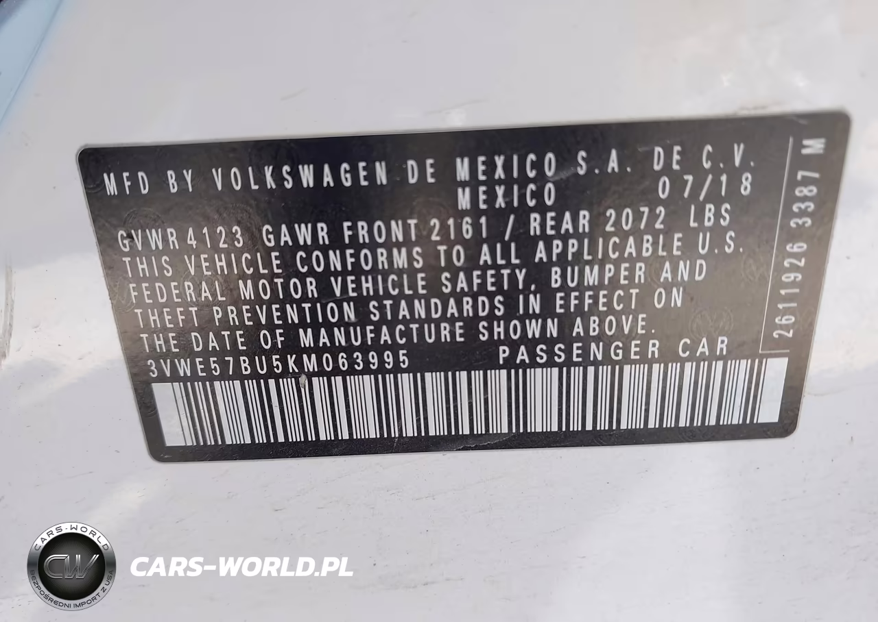 2019 Volkswagen Jetta 1.4T Sel VIN:3VWE57BU5KM063995 - 9