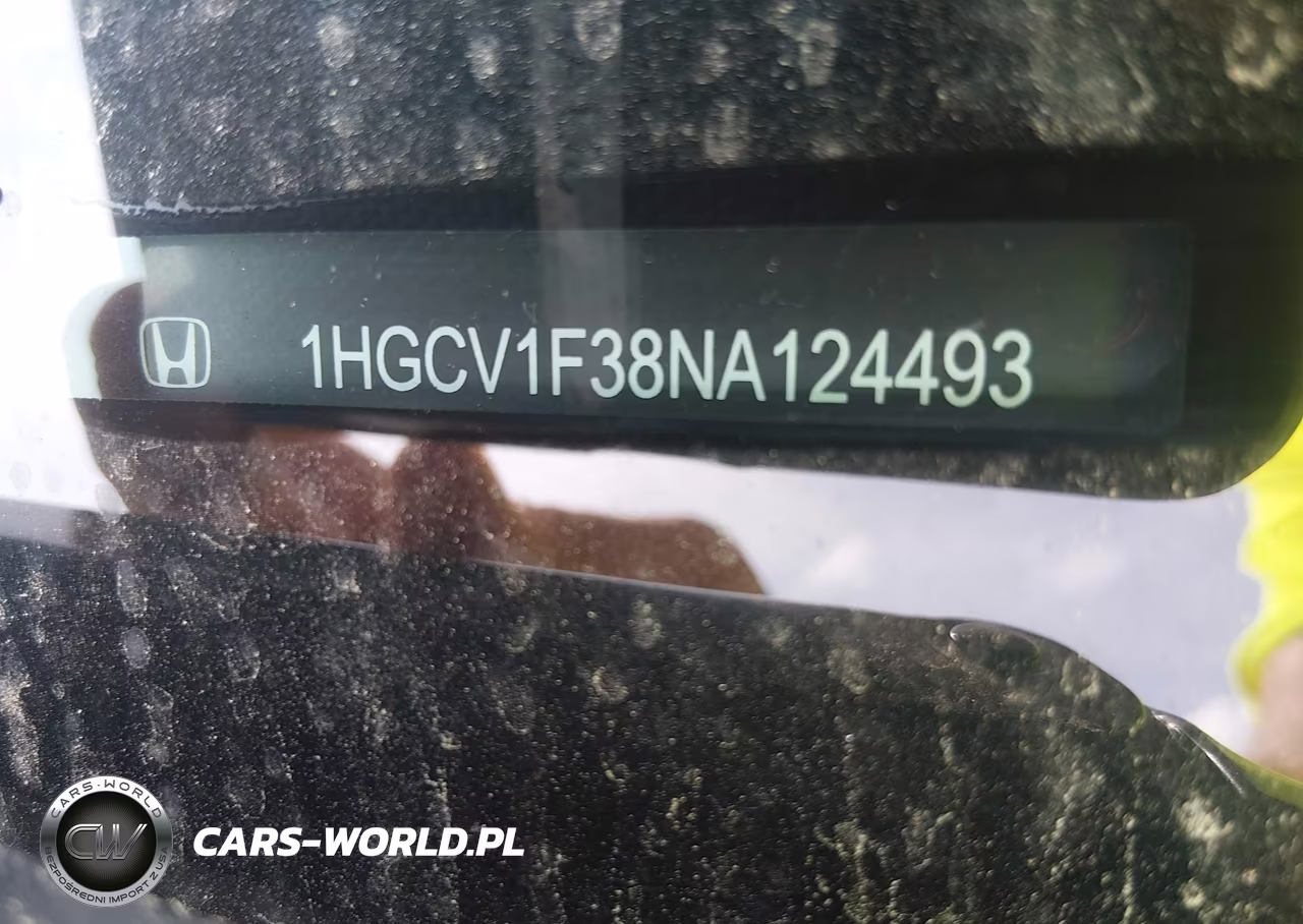2022 Honda Accord Sport VIN:1HGCV1F38NA124493 - 17