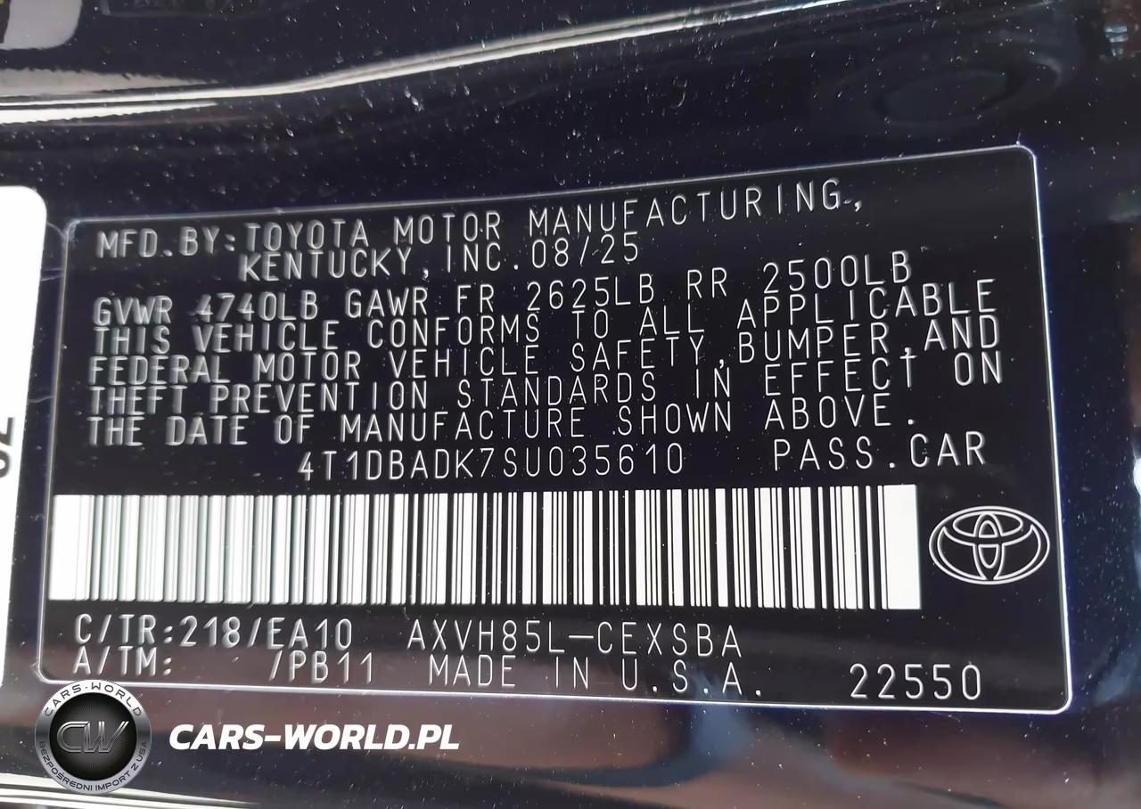 2025 Toyota Camry Se VIN:4T1DBADK7SU035610 - 9