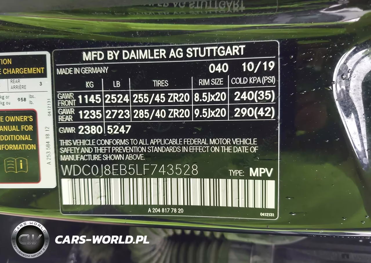 2020 Mercedes-Benz Glc 300 Coupe 4Matic VIN:WDC0J8EB5LF743528 - 9