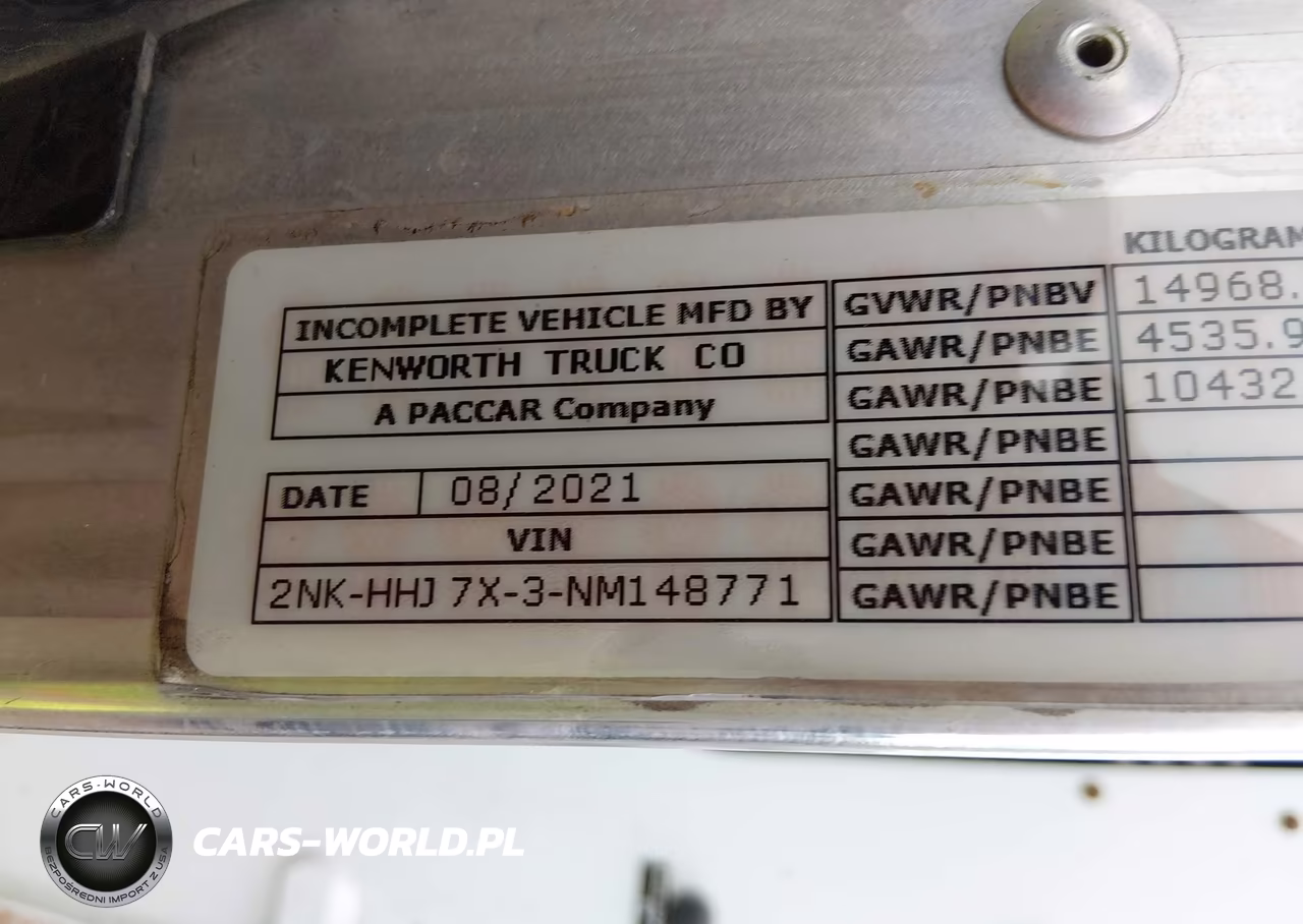 2022 Kenworth T3 Series VIN:2NKHHJ7X3NM148771 - 8