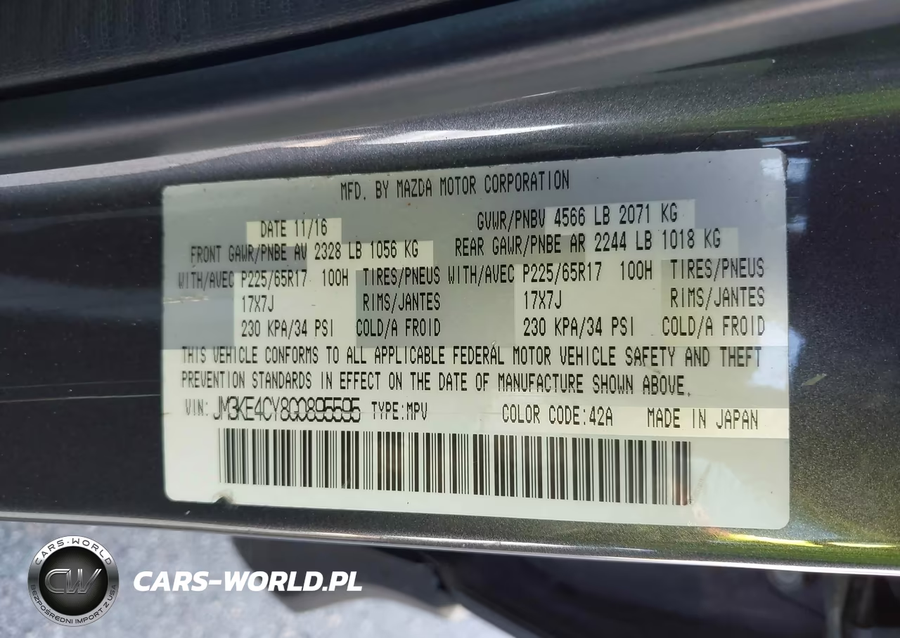 2016 Mazda Cx-5 Touring VIN:JM3KE4CY8G0895595 - 9