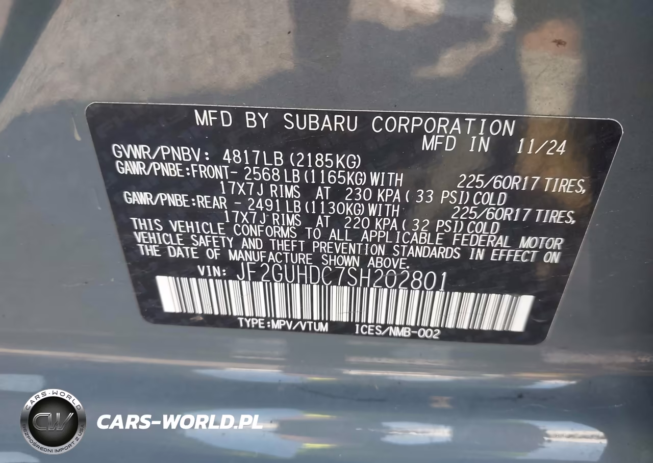 2025 Subaru Crosstrek Premium VIN:JF2GUHDC7SH202801 - 9