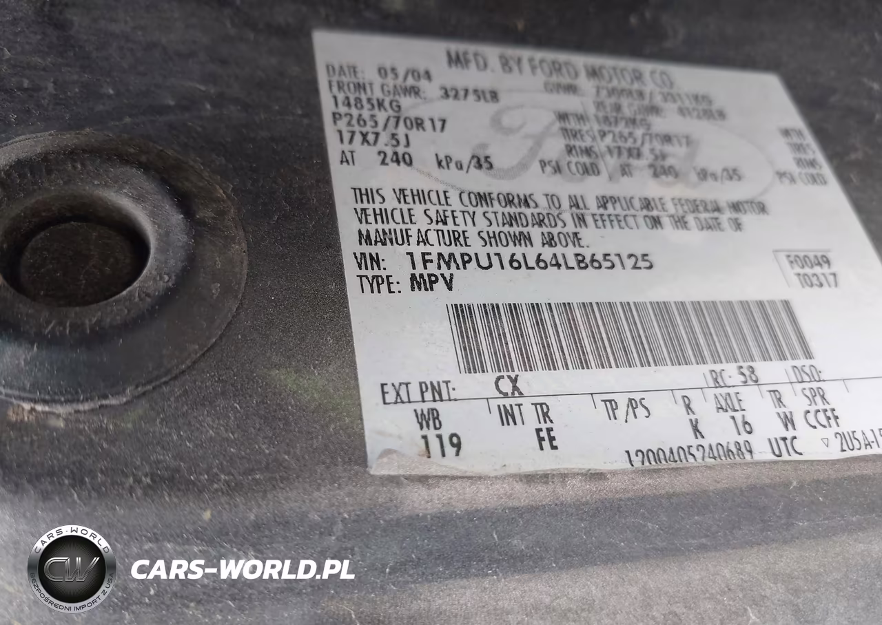 2004 Ford Expedition Nbx-Xlt VIN:1FMPU16L64LB65125 - 9