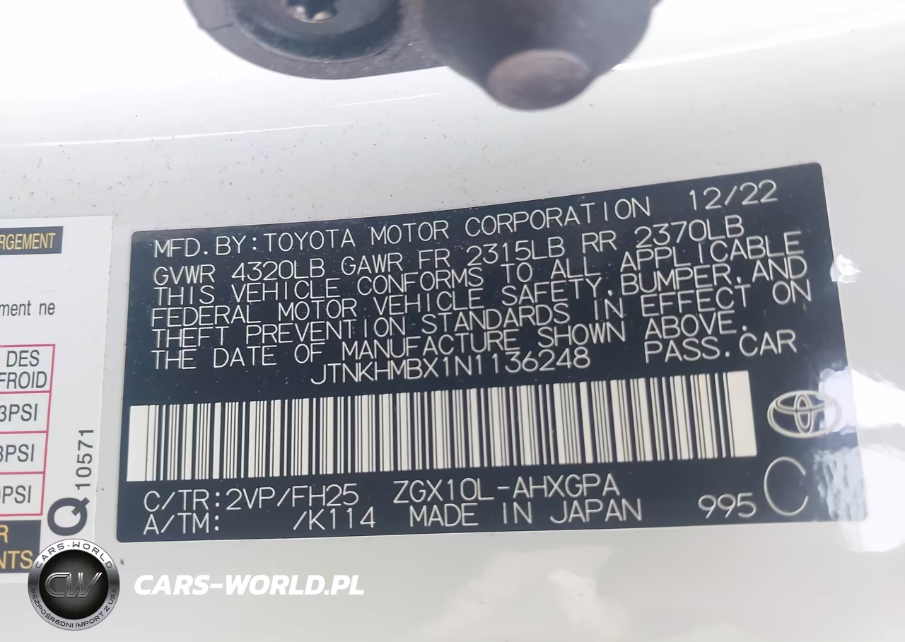 2022 Toyota C-Hr Nightshade Edition VIN:JTNKHMBX1N1136248 - 9