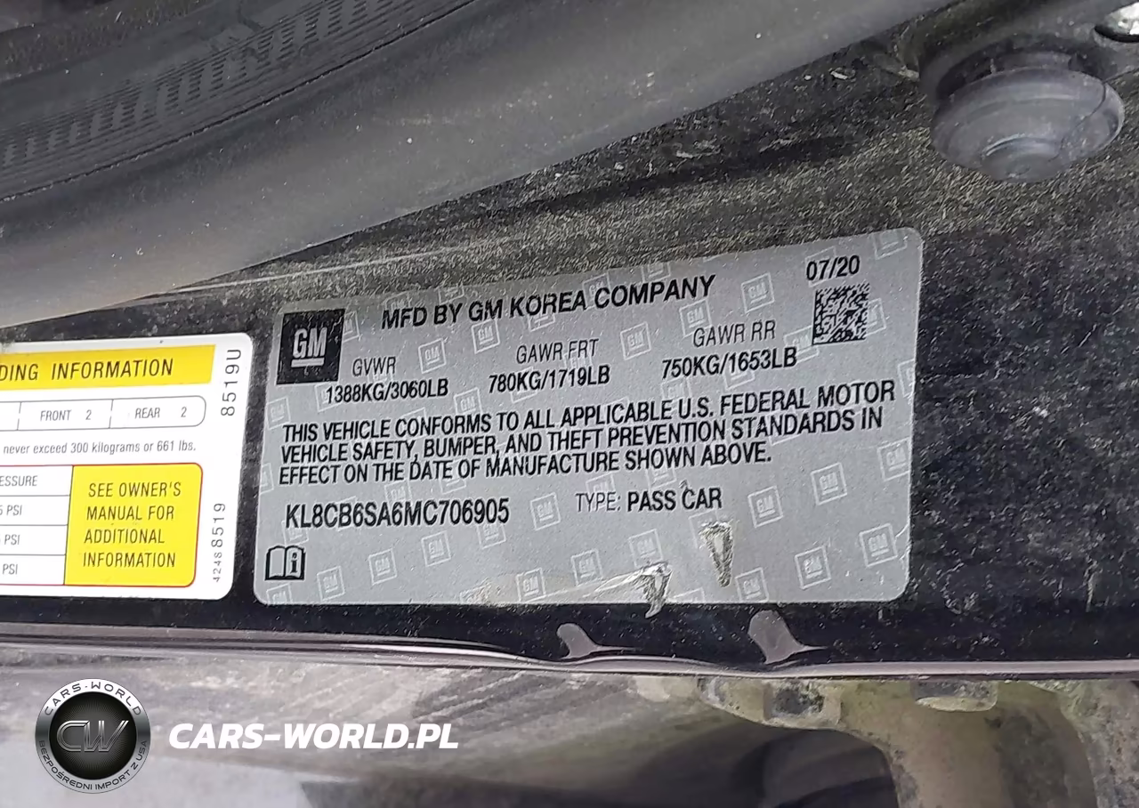 2021 Chevrolet Spark Fwd Ls Automatic VIN:KL8CB6SA6MC706905 - 9