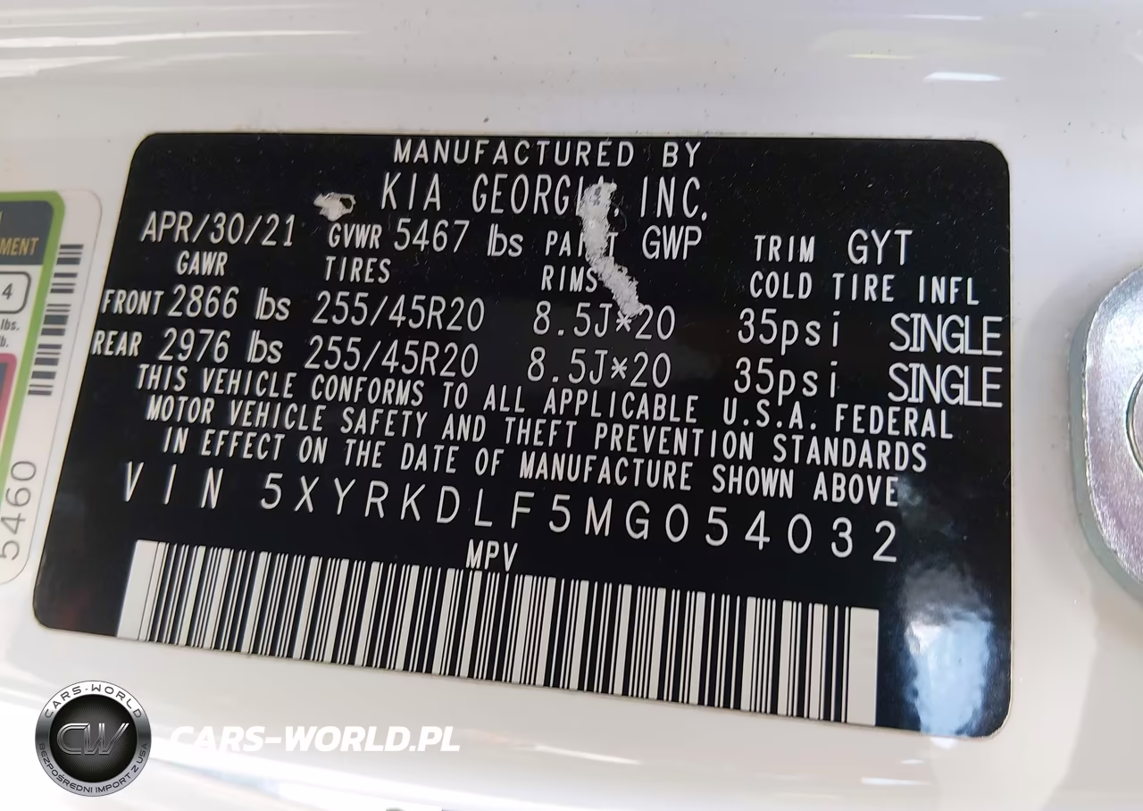2021 Kia Sorento Sx VIN:5XYRKDLF5MG054032 - 9