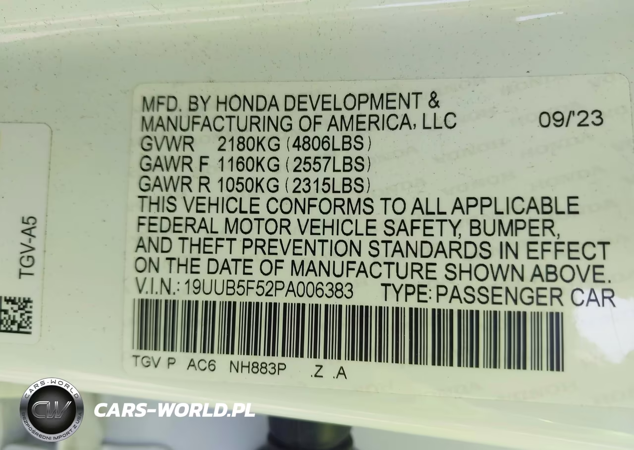 2023 Acura Tlx A-Spec Package VIN:19UUB5F52PA006383 - 9