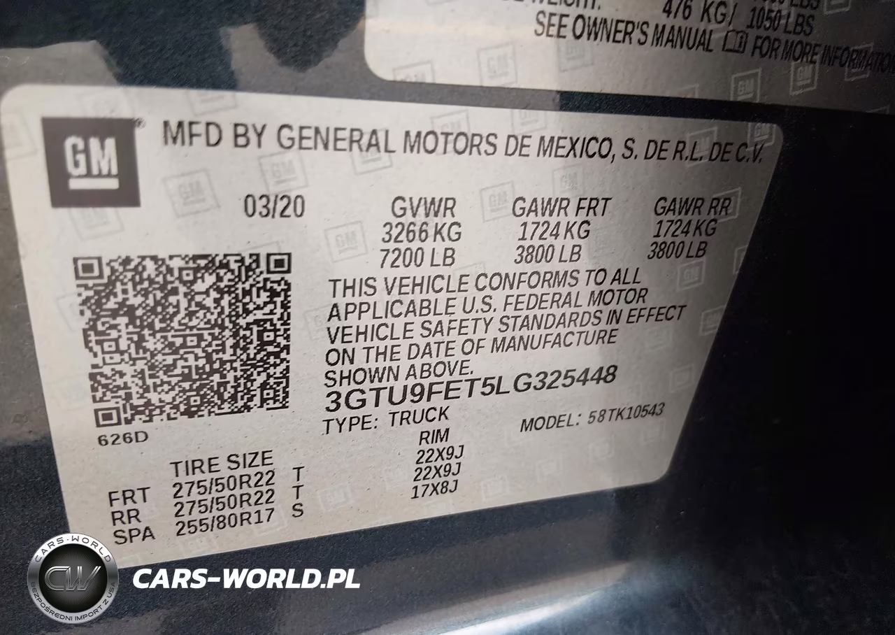 2020 GMC Sierra 1500 4Wd Short Box Denali VIN:3GTU9FET5LG325448 - 9