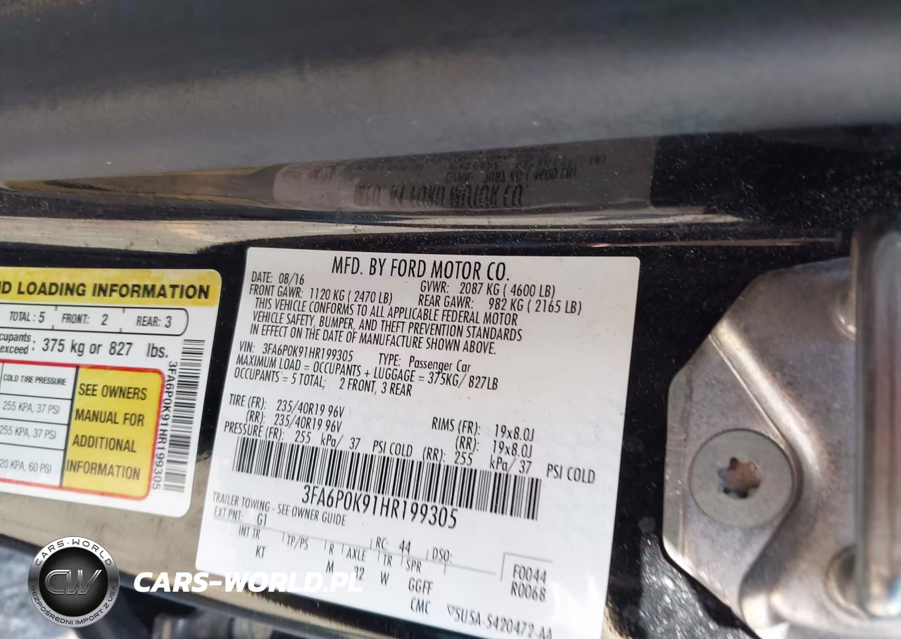 2017 Ford Fusion Titanium VIN:3FA6P0K91HR199305 - 9