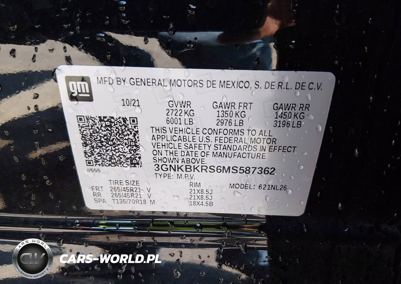 2021 Chevrolet Blazer Awd Rs VIN:3GNKBKRS6MS587362 - 9