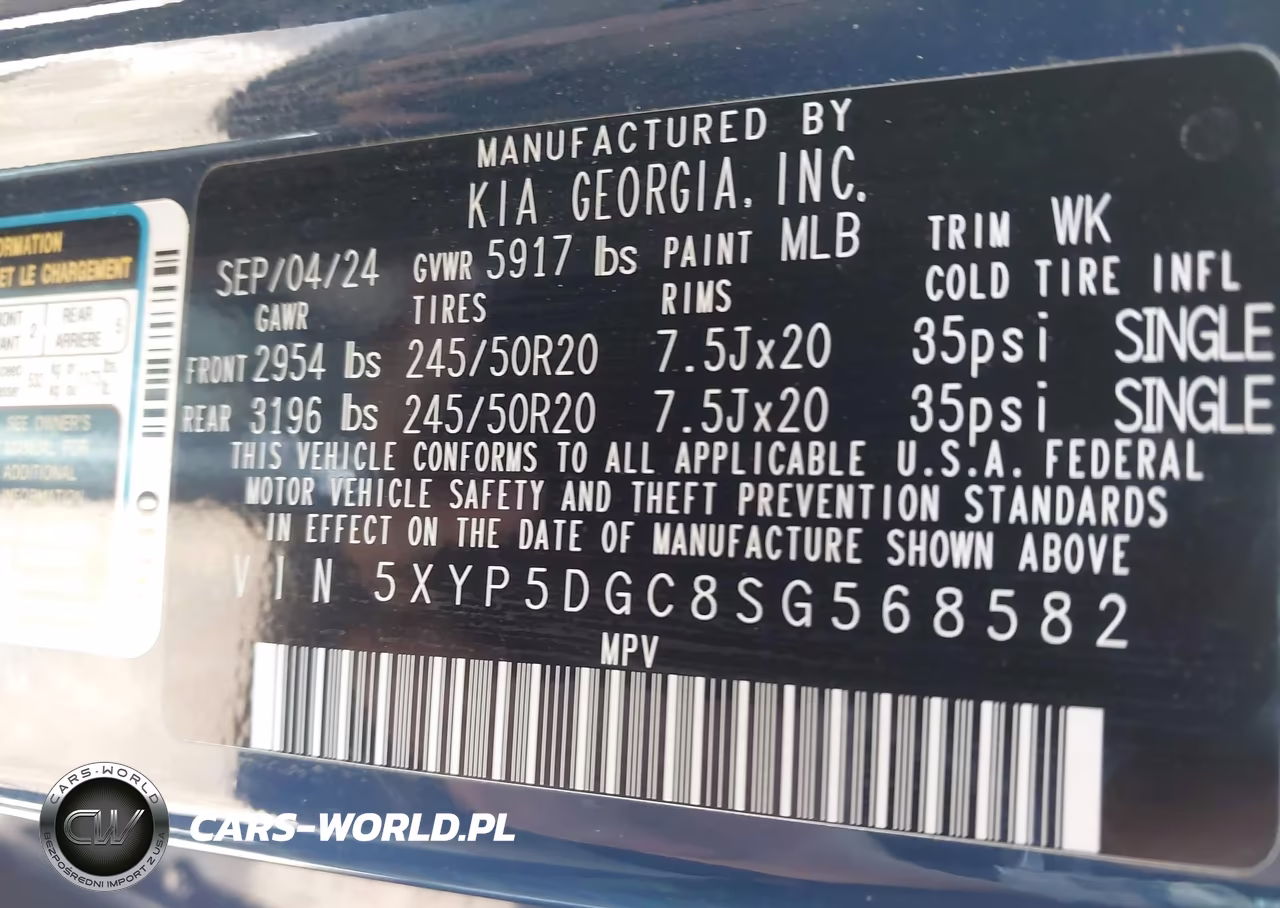 2025 Kia Telluride Sx X-Line VIN:5XYP5DGC8SG568582 - 9