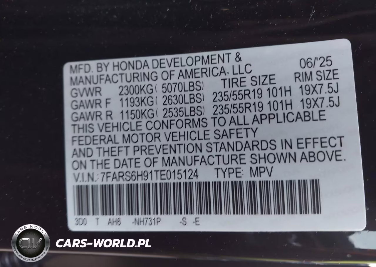 2026 Honda Cr-V Hybrid Awd Sport Touring VIN:7FARS6H91TE015124 - 9