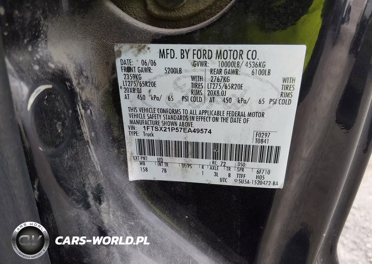 2007 Ford F-250 Lariat-Xl-Xlt VIN:1FTSX21P57EA49574 - 9