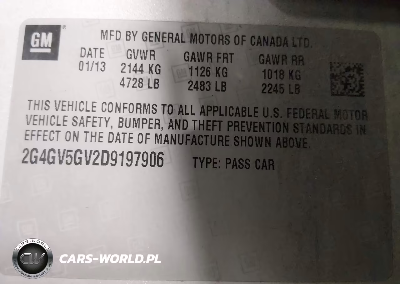 2013 Buick Regal Gs VIN:2G4GV5GV2D9197906 - 9
