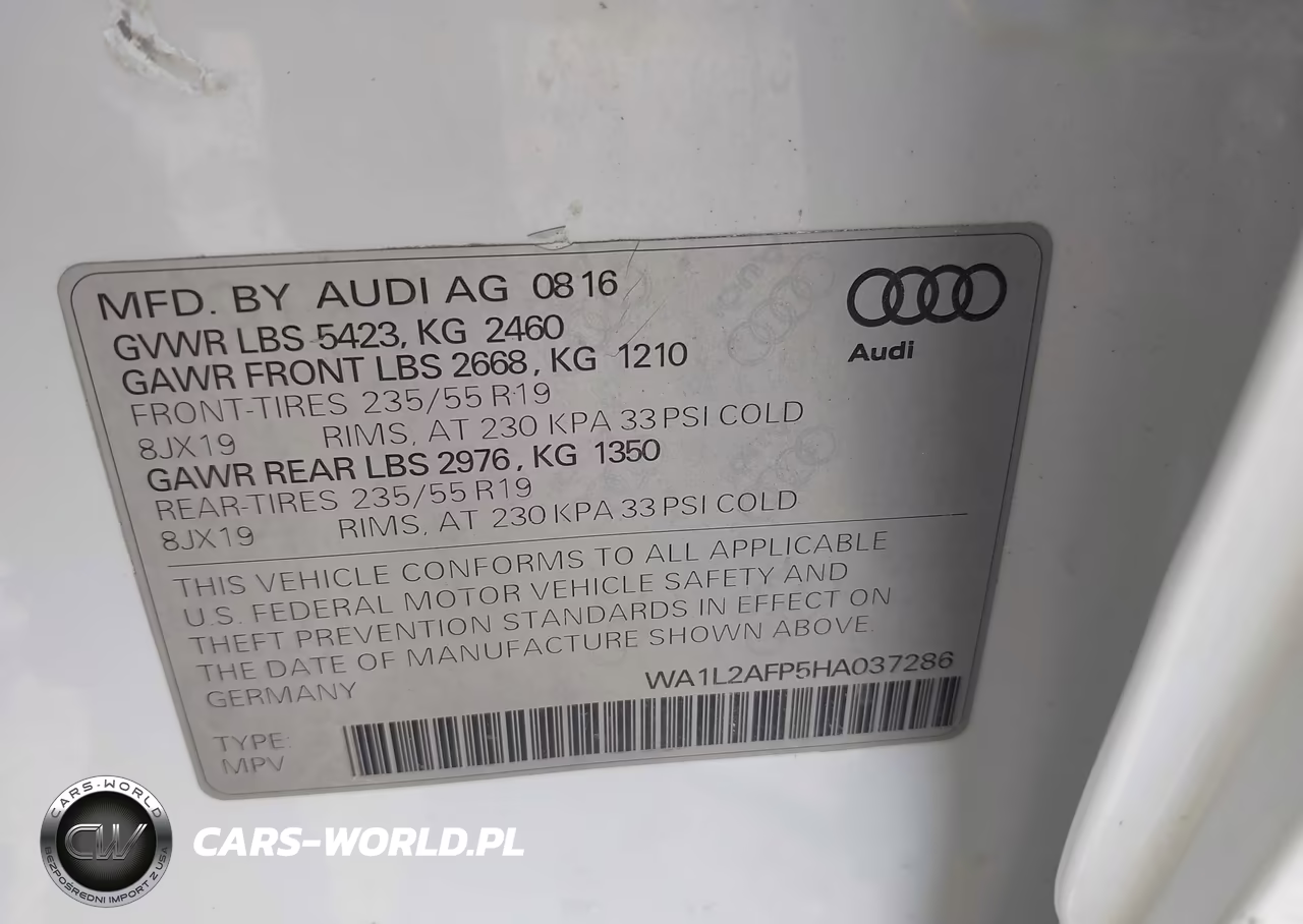 2017 Audi Q5 2.0T Premium VIN:WA1L2AFP5HA037286 - 9