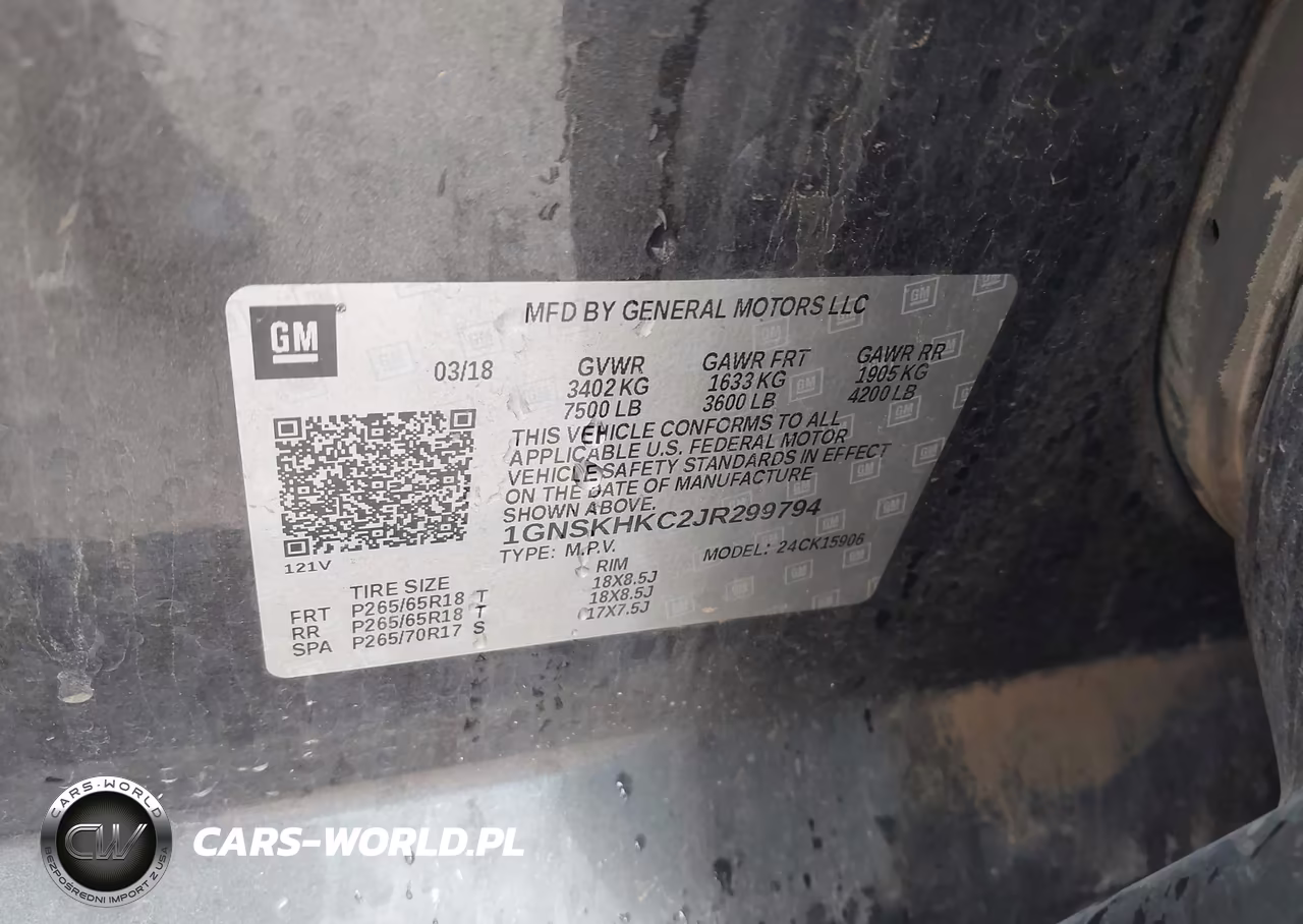 2018 Chevrolet Suburban Lt VIN:1GNSKHKC2JR299794 - 9