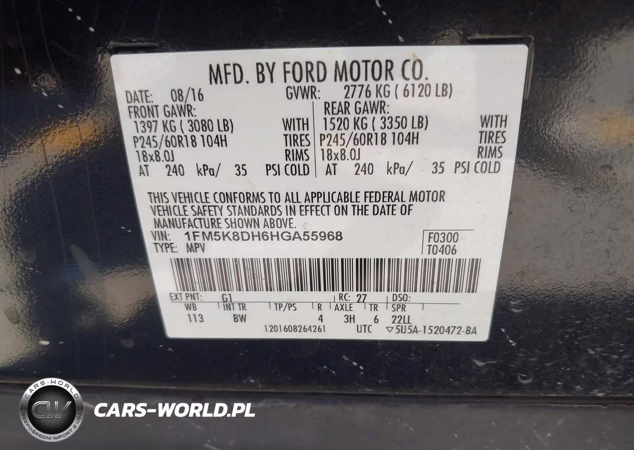 2017 Ford Explorer Xlt VIN:1FM5K8DH6HGA55968 - 9
