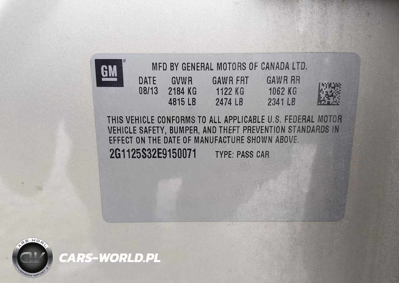 2014 Chevrolet Impala 2Lt VIN:2G1125S32E9150071 - 9