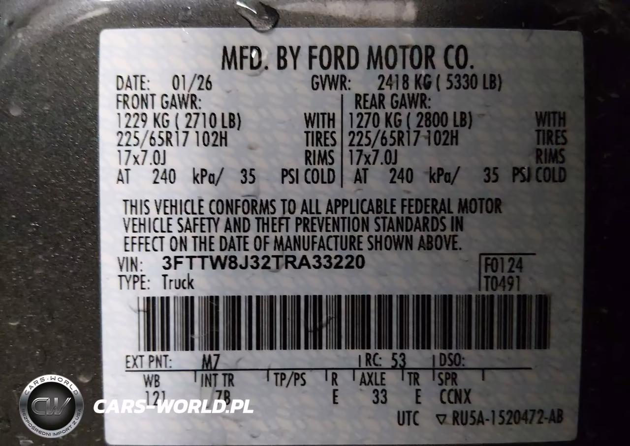 2026 Ford Maverick Xlt VIN:3FTTW8J32TRA33220 - 9