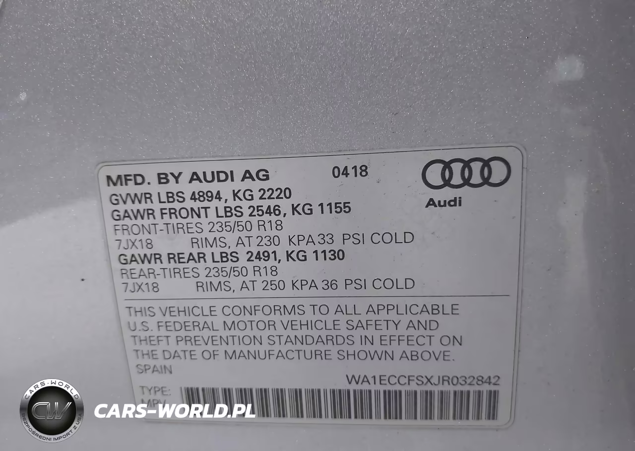 2018 Audi Q3 2.0T Premium-2.0T Sport Premium VIN:WA1ECCFSXJR032842 - 9