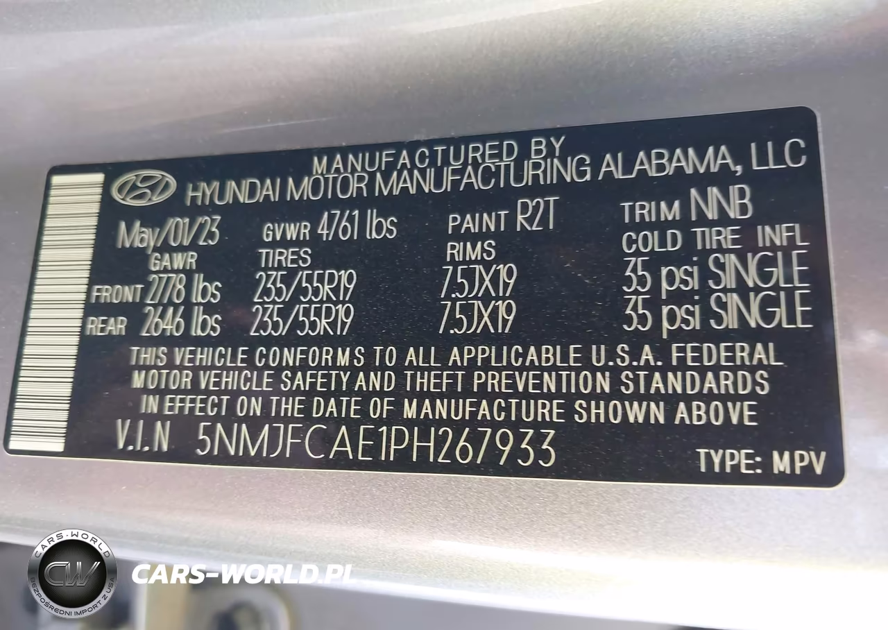 2023 Hyundai Tucson Sel VIN:5NMJFCAE1PH267933 - 9