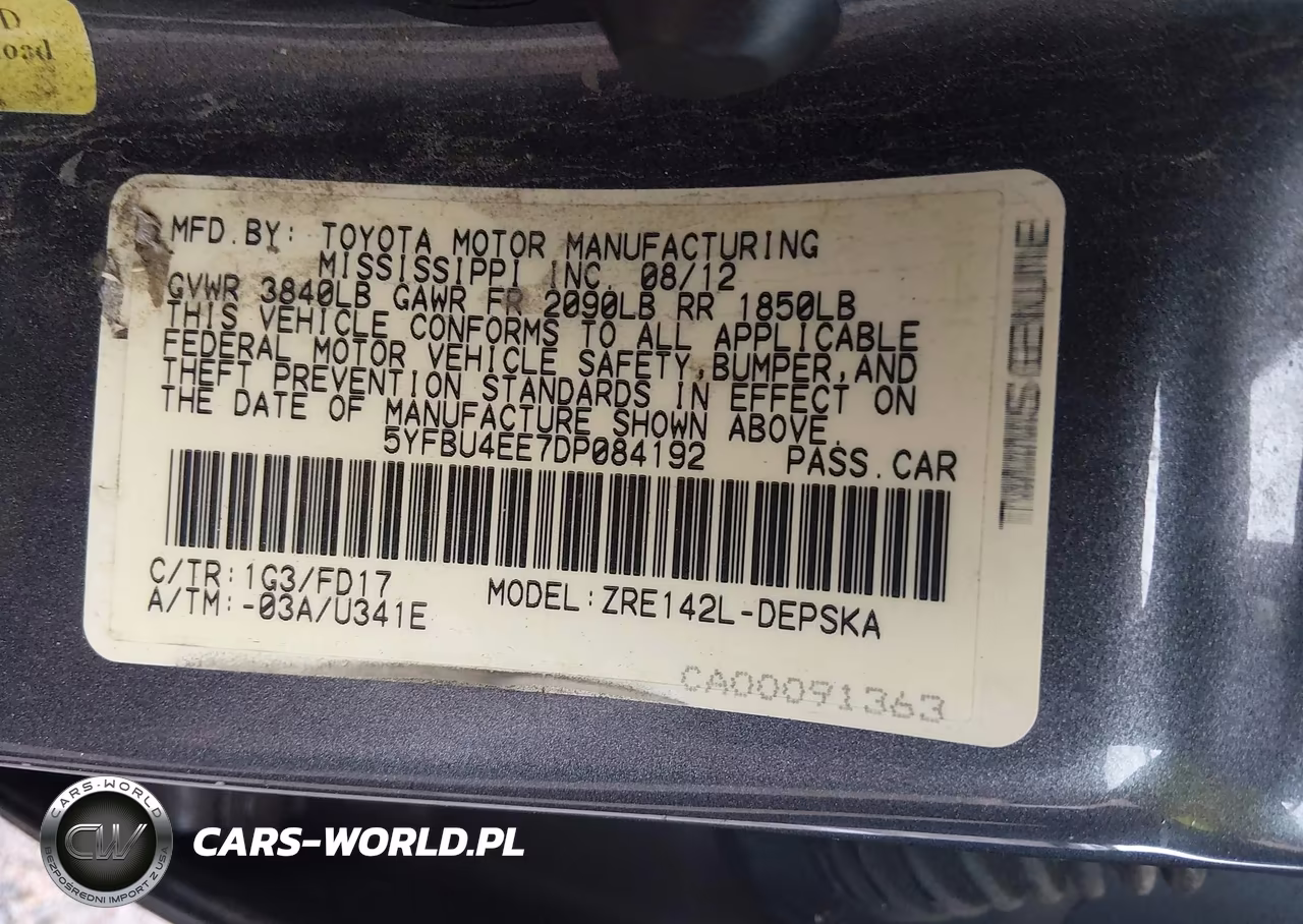 2013 Toyota Corolla S VIN:5YFBU4EE7DP084192 - 9