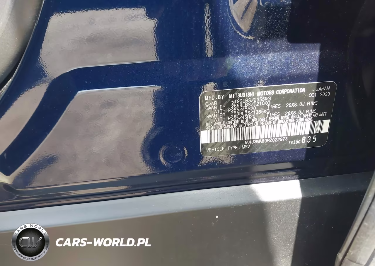 2024 Mitsubishi Outlander Sel 2.5 2Wd VIN:JA4J3WA89RZ022973 - 9