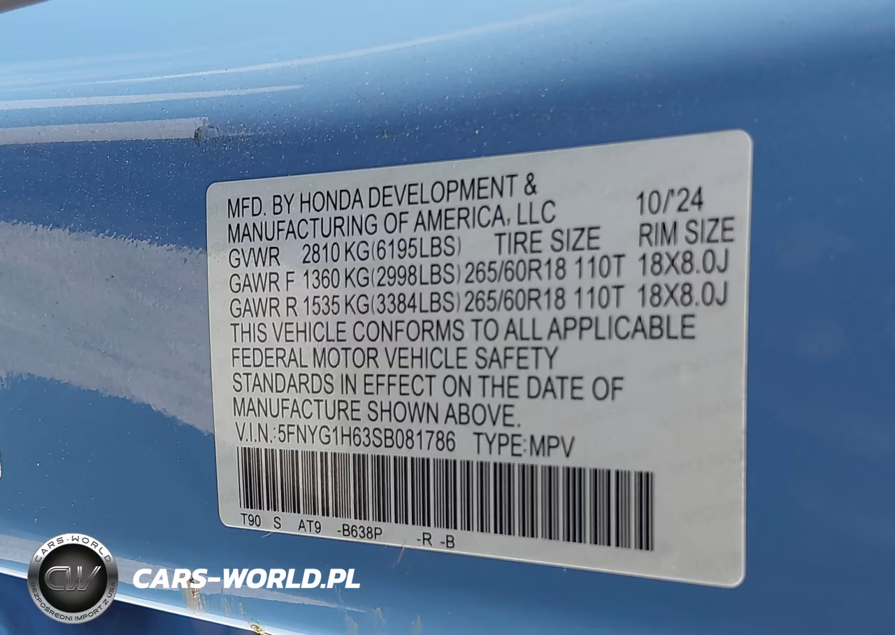 2025 Honda Pilot Trailsport VIN:5FNYG1H63SB081786 - 9