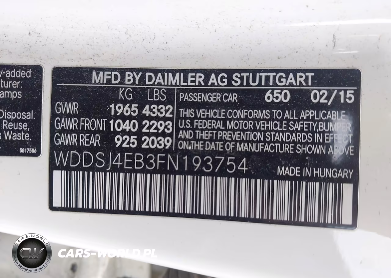 2015 Mercedes-Benz Cla 250 VIN:WDDSJ4EB3FN193754 - 9