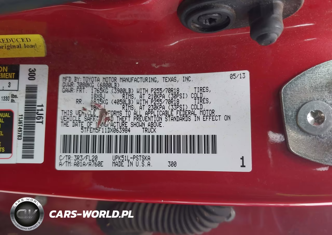 2013 Toyota Tundra Grade 4.6L V8 VIN:5TFEM5F11DX063984 - 9