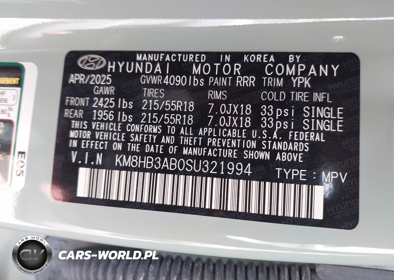 2025 Hyundai Kona Sel VIN:KM8HB3AB0SU321994 - 9