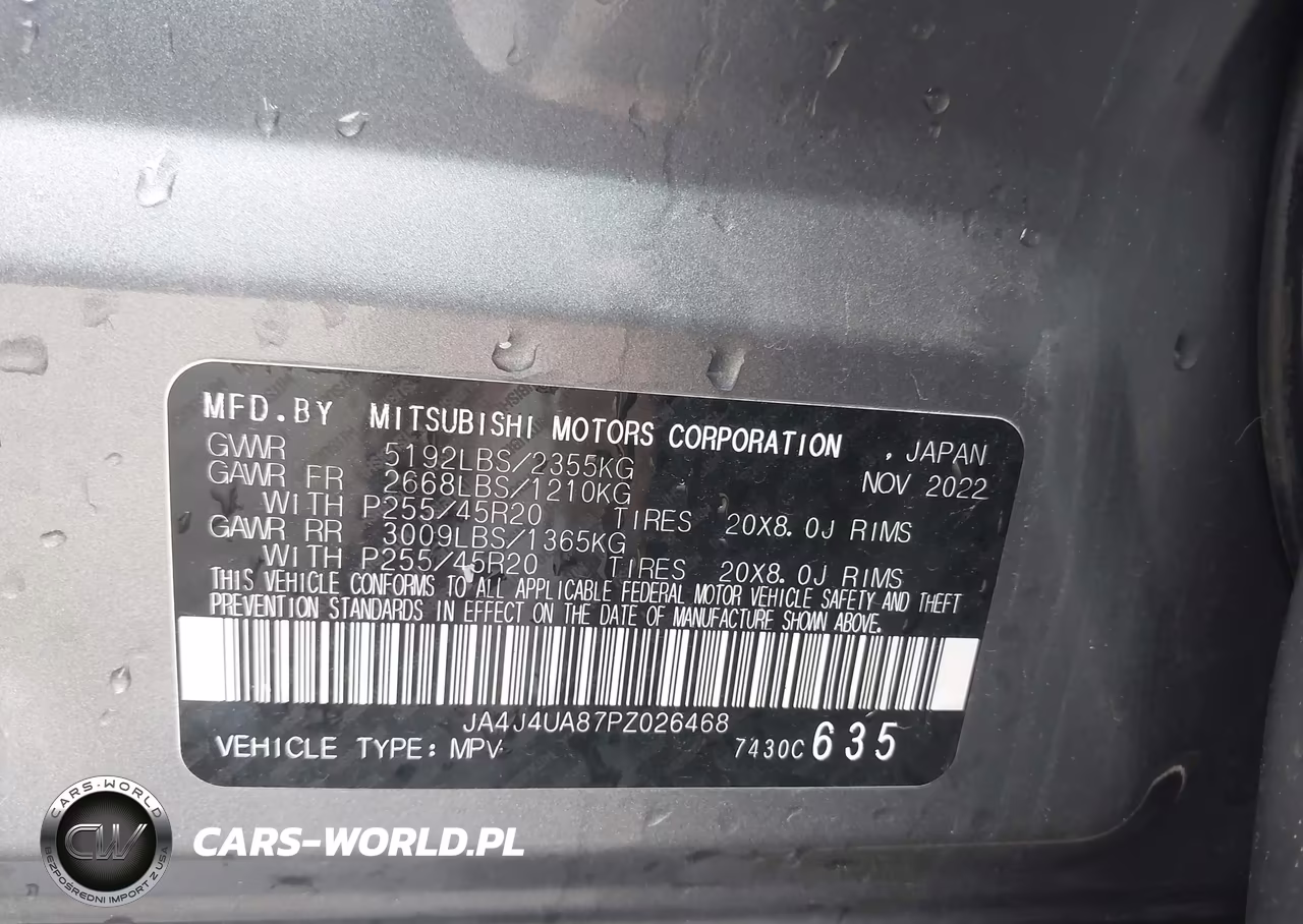 2023 Mitsubishi Outlander Ralliart S-Awc-Se 2.5 S-Awc-Se Black Edition S-Awc-Se Special Editiont S-Awc VIN:JA4J4UA87PZ026468 - 9