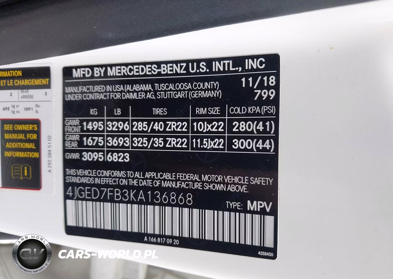 2019 Mercedes-Benz Amg Gle 63 Coupe S 4Matic VIN:4JGED7FB3KA136868 - 9