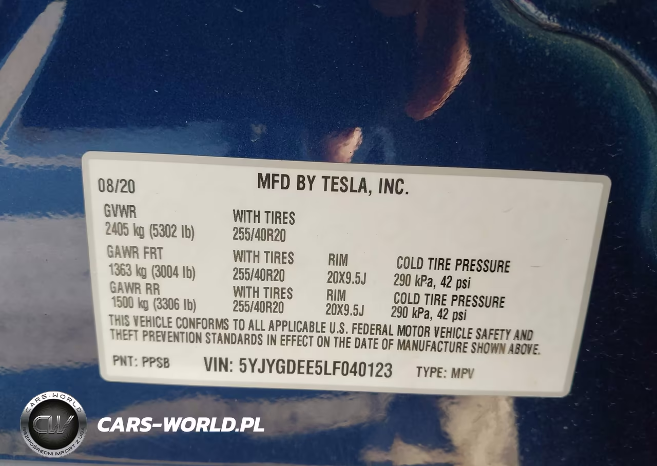 2020 Tesla Model Y Long Range Dual Motor All-Wheel Drive VIN:5YJYGDEE5LF040123 - 9