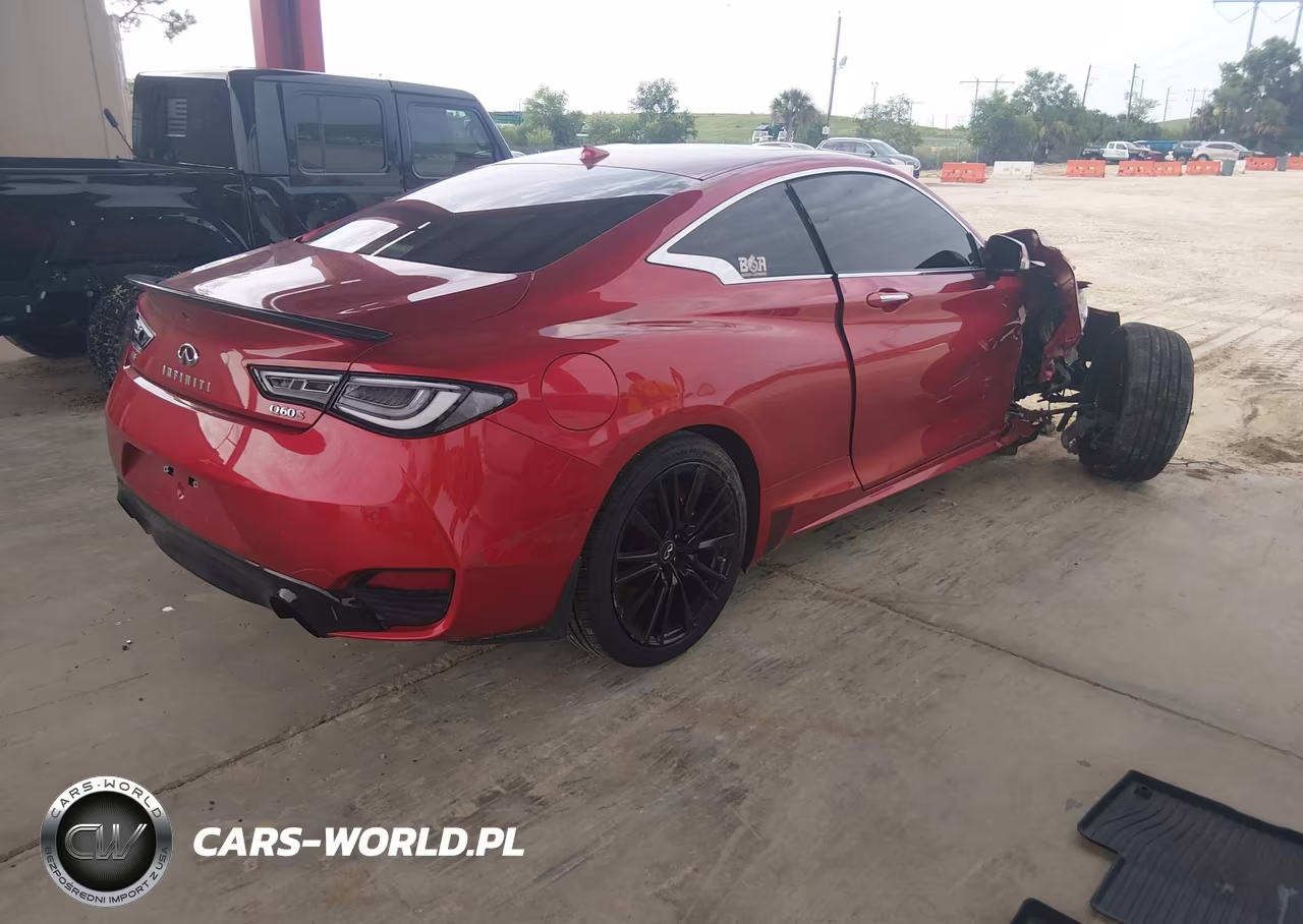 2017 Infiniti Q60 3.0T Red Sport 400 VIN:JN1FV7EL6HM702323 - 4