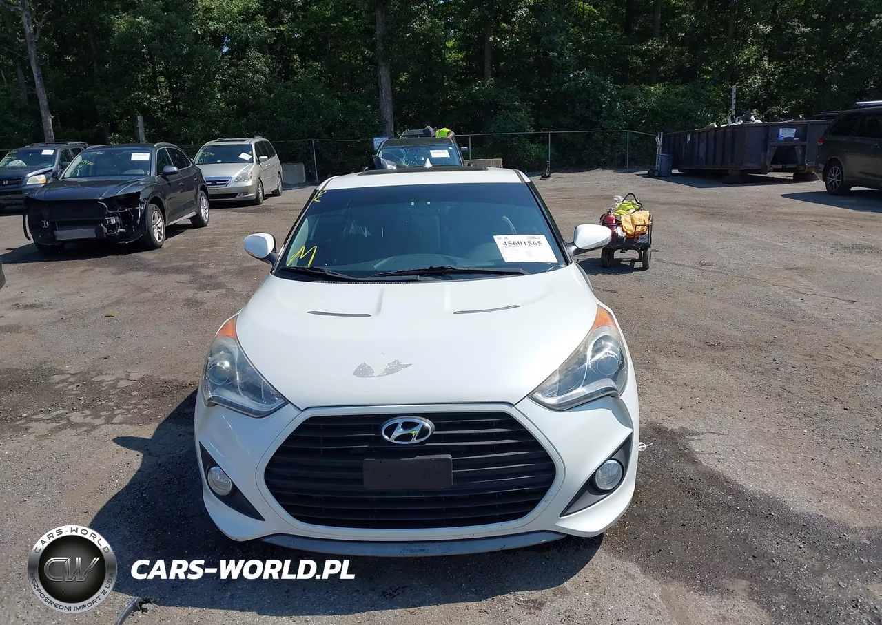 2013 Hyundai Veloster Turbo W-Blue VIN:KMHTC6AEXDU136129 - 12