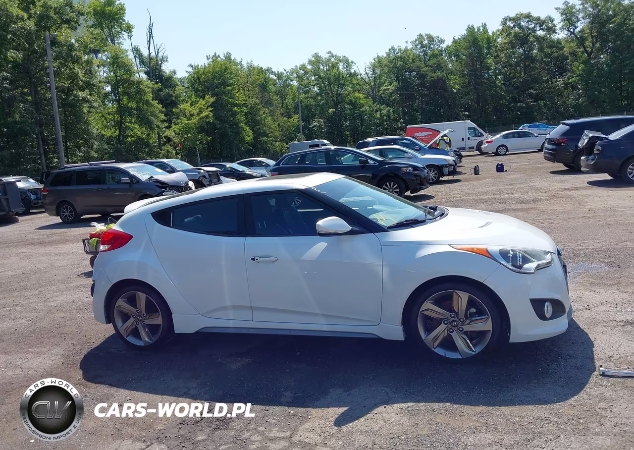 2013 Hyundai Veloster Turbo W-Blue VIN:KMHTC6AEXDU136129 - 13