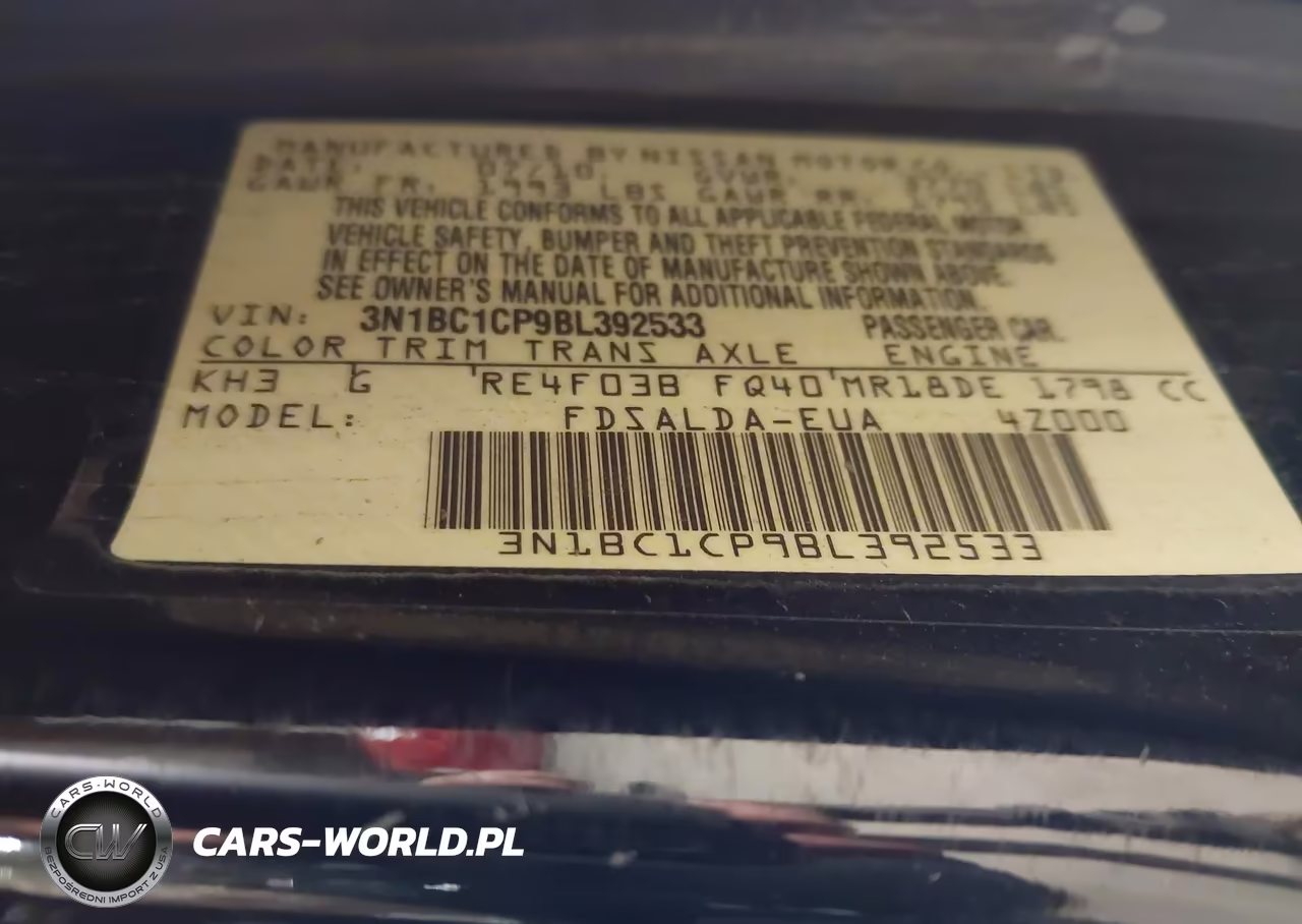 2011 Nissan Versa 1.8S VIN:3N1BC1CP9BL392533 - 9