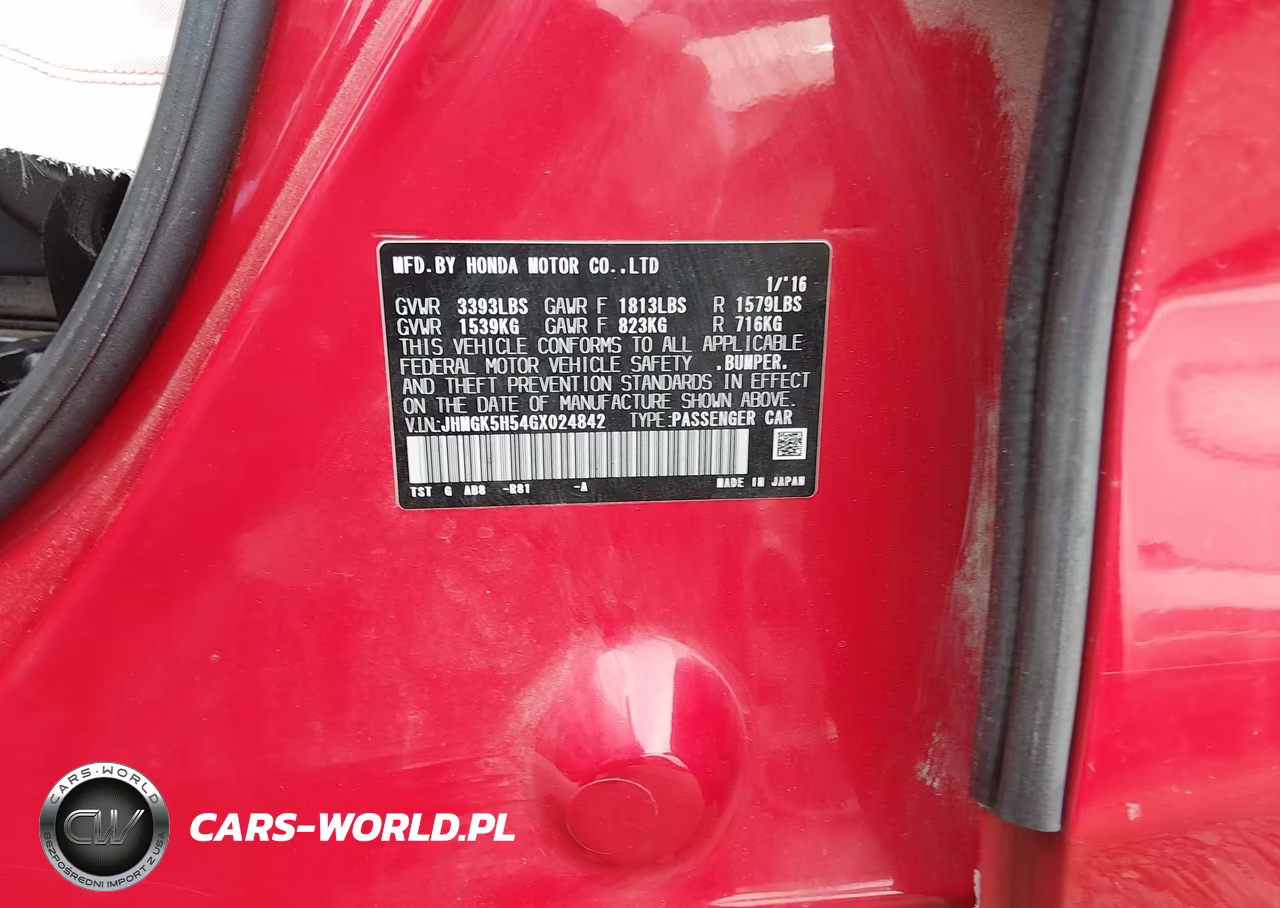 2016 Honda Fit Lx VIN:JHMGK5H54GX024842 - 9