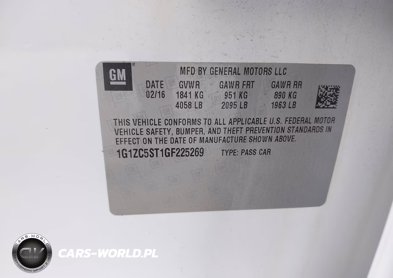 2016 Chevrolet Malibu 1Fl VIN:1G1ZC5ST1GF225269 - 9